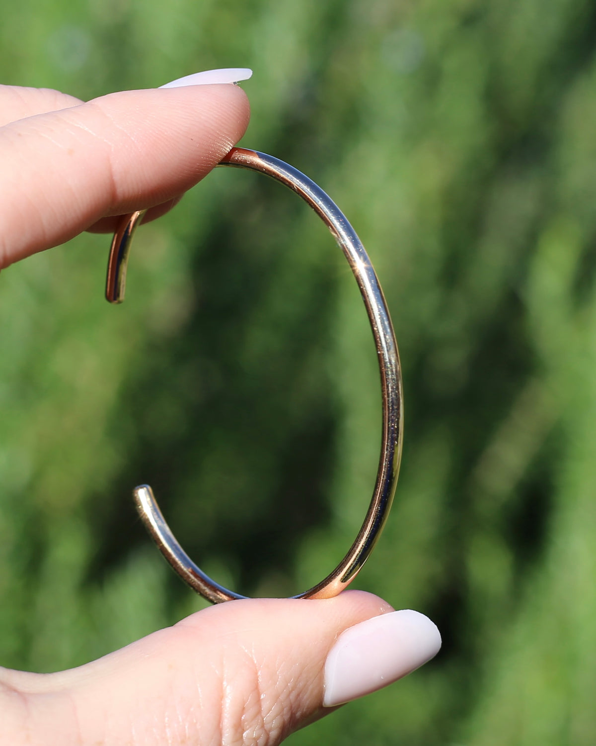 2.7mm Round Profile Handmade Cuff, 9ct Yellow Gold, 9.2g