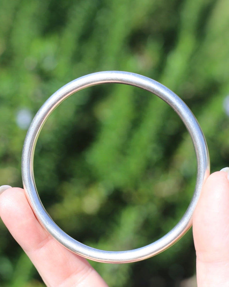 5mm Golf Bangle, Sterling Silver, 64mm (internal), 13g