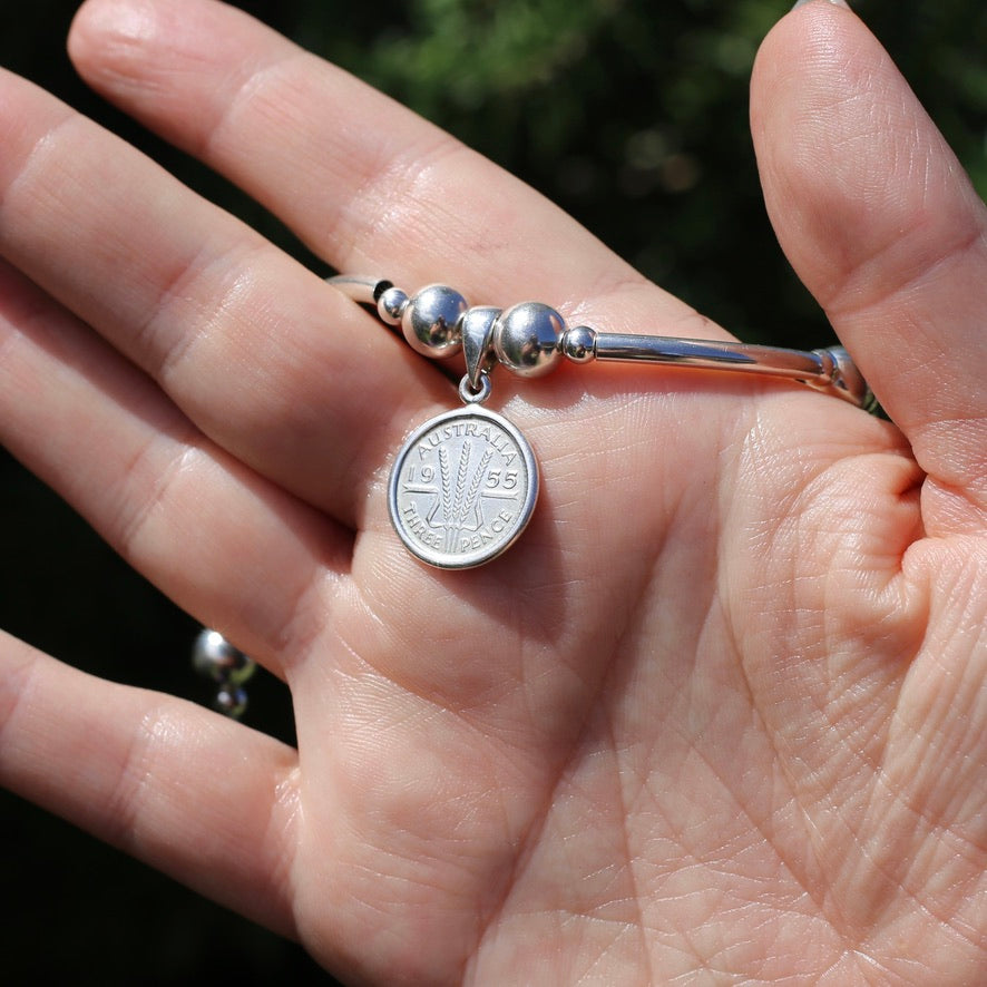 Australia 1955 Threepence Bracelet, 20cm or 8 inches