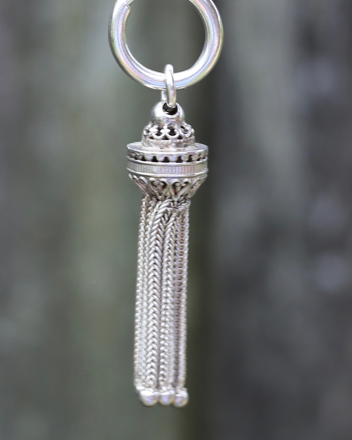 Antique Silver Tassel, Sterling Silver, 3.7g & 2.9g
