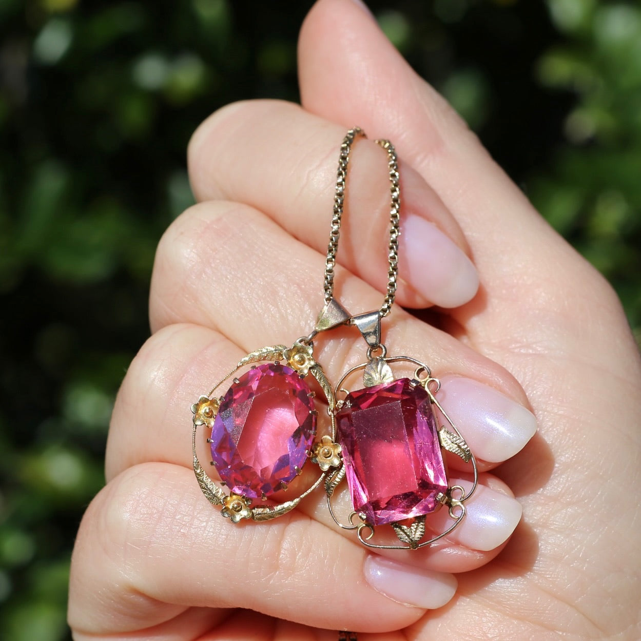 Vintage Southwestern Natural Pink Stone retailer Pendant