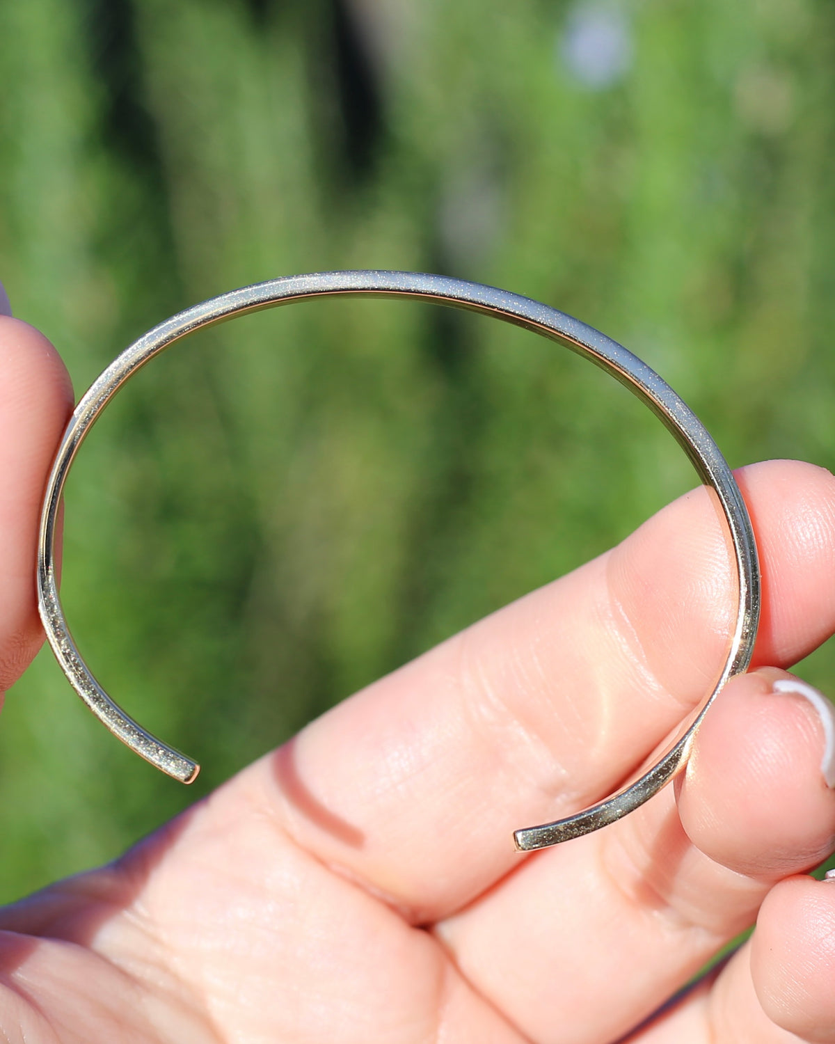 5.5mm Flat Profile Handmade Cuff, 9ct Yellow Gold, 16.2g
