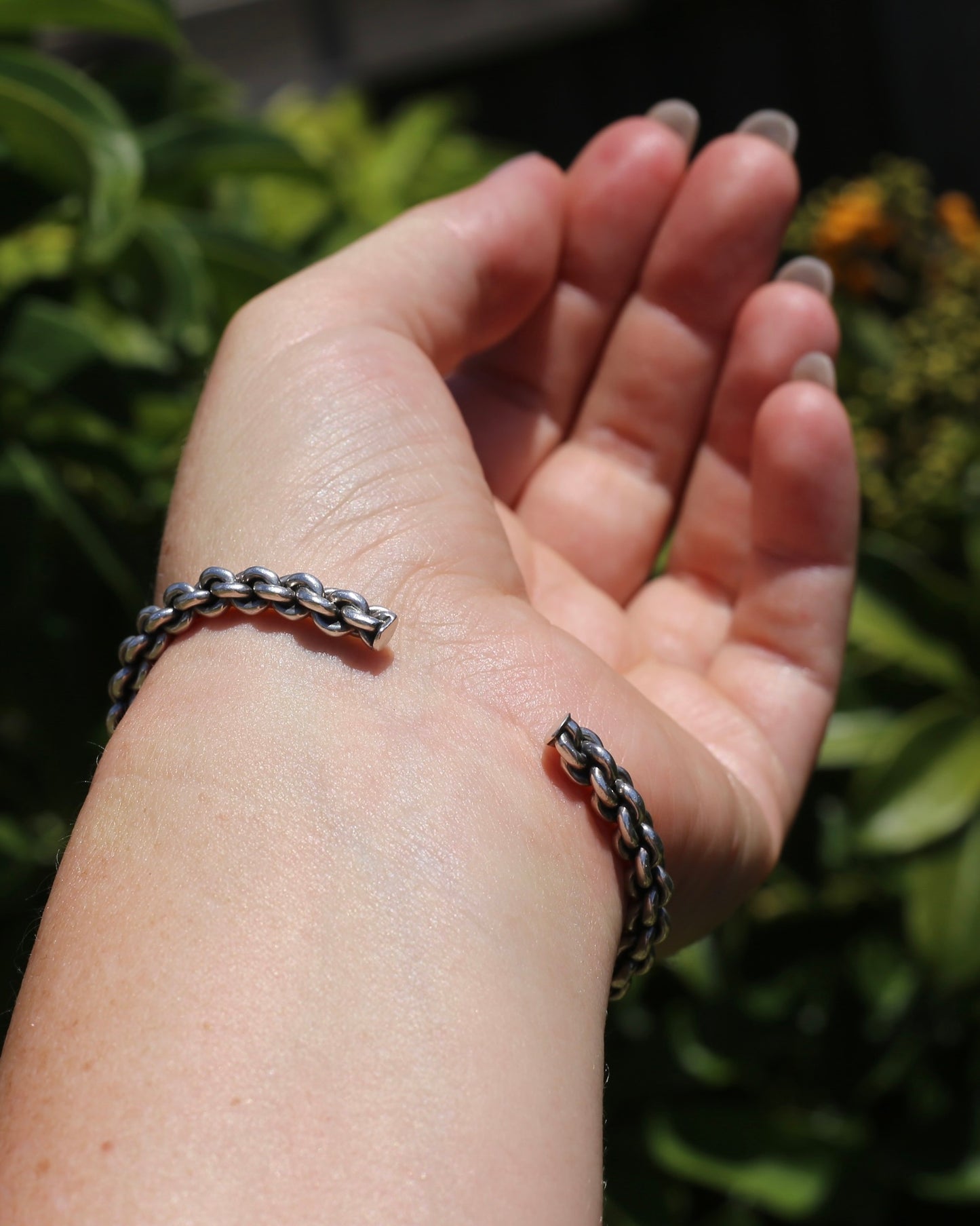 Chain Cuff, Sterling Silver, 21.1g