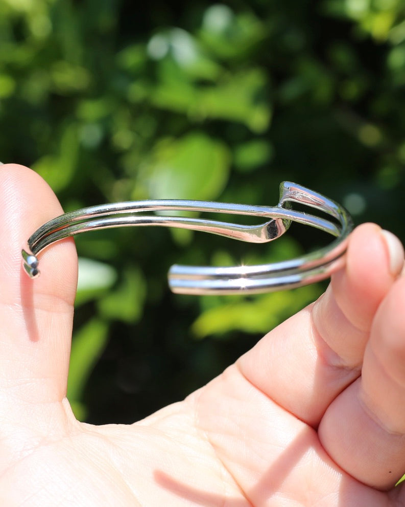 Sterling Silver Cuff with Twist Detail, 14.3