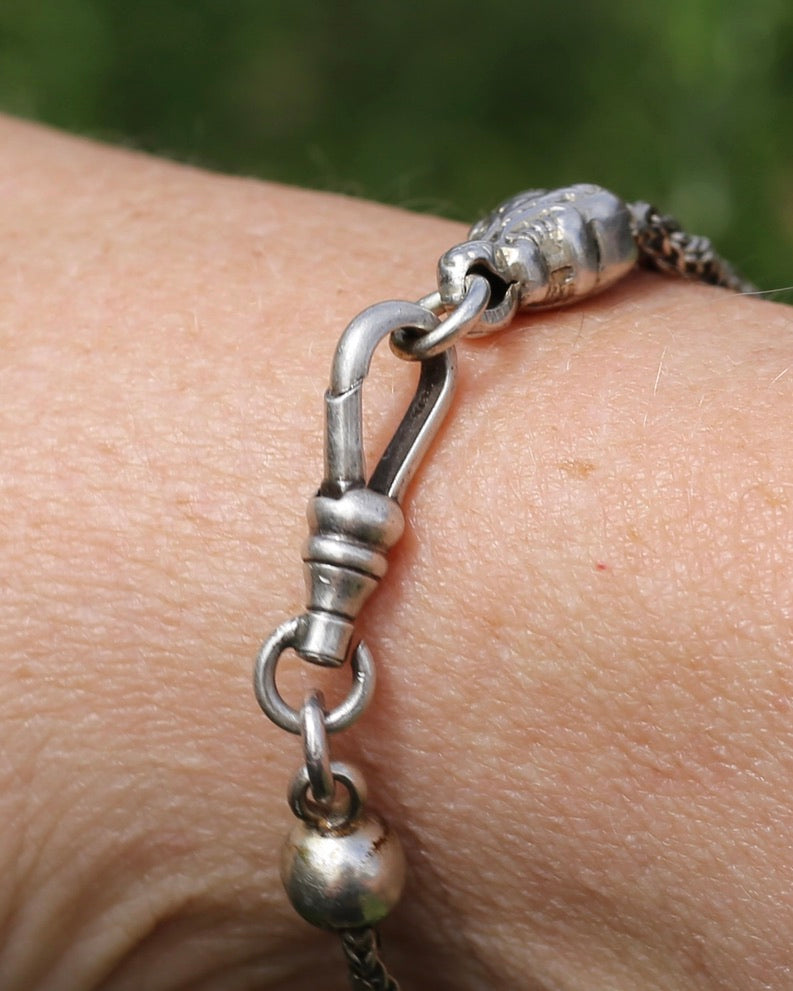 Vintique Albertina Bracelet or Extender with Swivel Albert Clasp, 18.5cm or 7.25 inches, 11.43g
