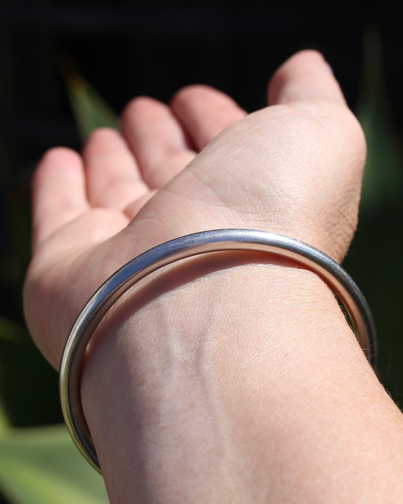 5mm Golf Bangle, Sterling Silver, 64mm (internal), 13g
