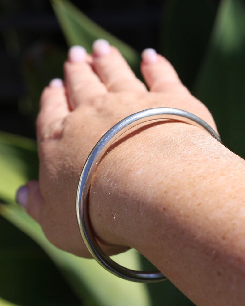 5mm Golf Bangle, Sterling Silver, 64mm (internal), 13g