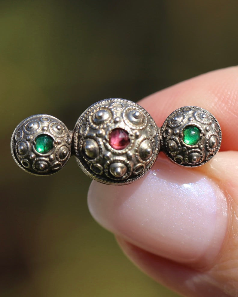 Antique Austro-Hungarian (maybe Jakob Agner) 800 Silver Brooch, 800 Silver, 2.73g