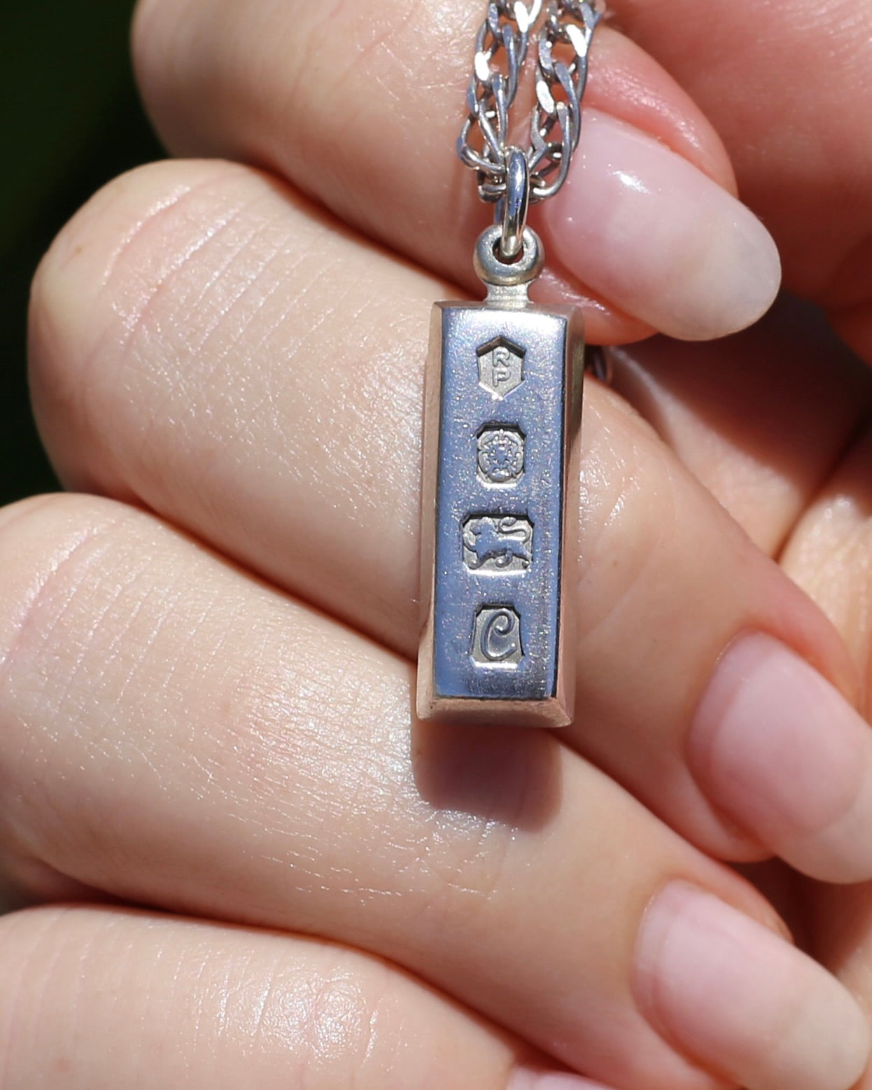 Vintage 1977 Sheffield Made Silver Ingot, 8.3g, Sterling Silver