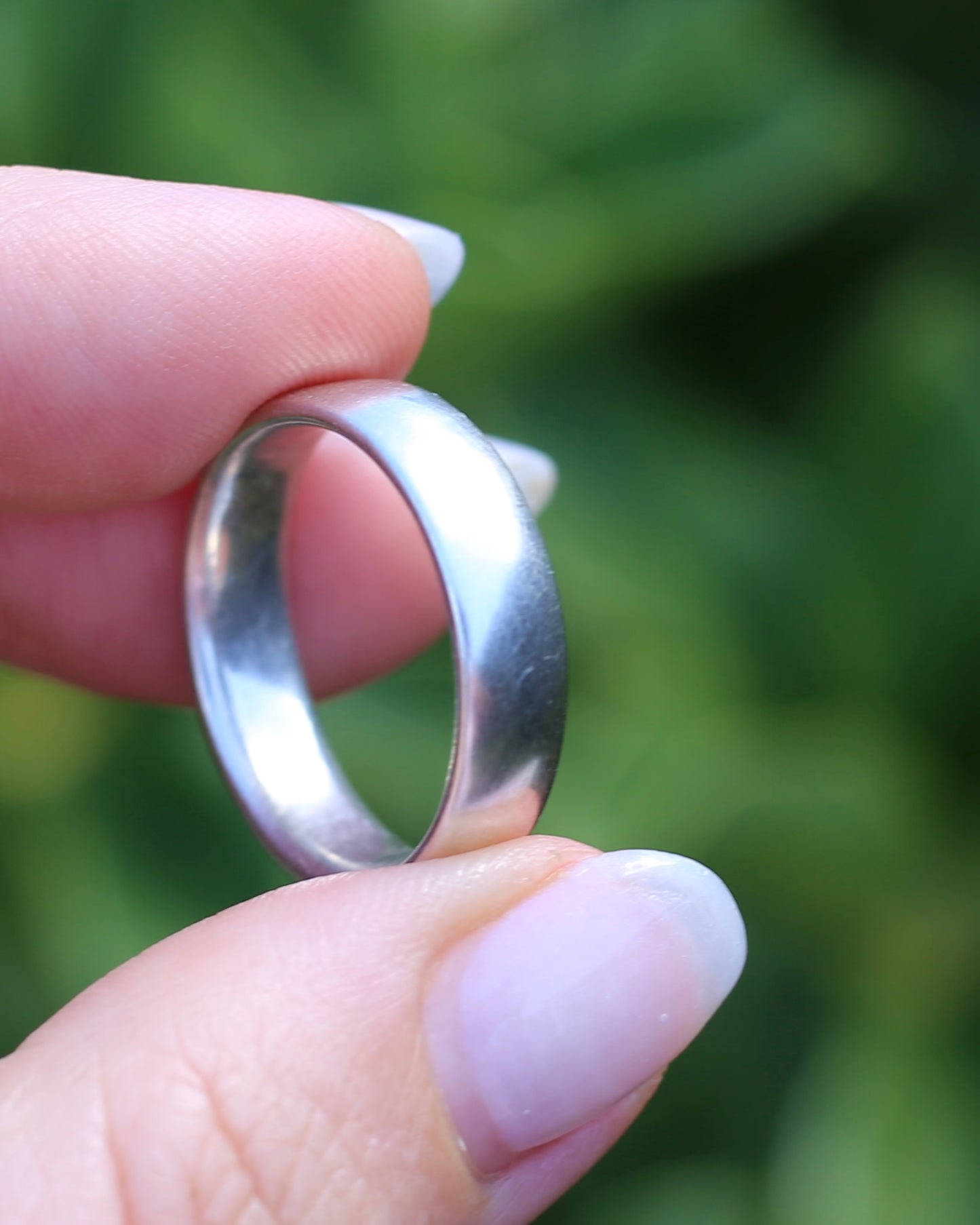 6mm Half Round Silver Band, Sterling Silver with Comfort Curve, Size X1/2 or 11.75, 8.2g