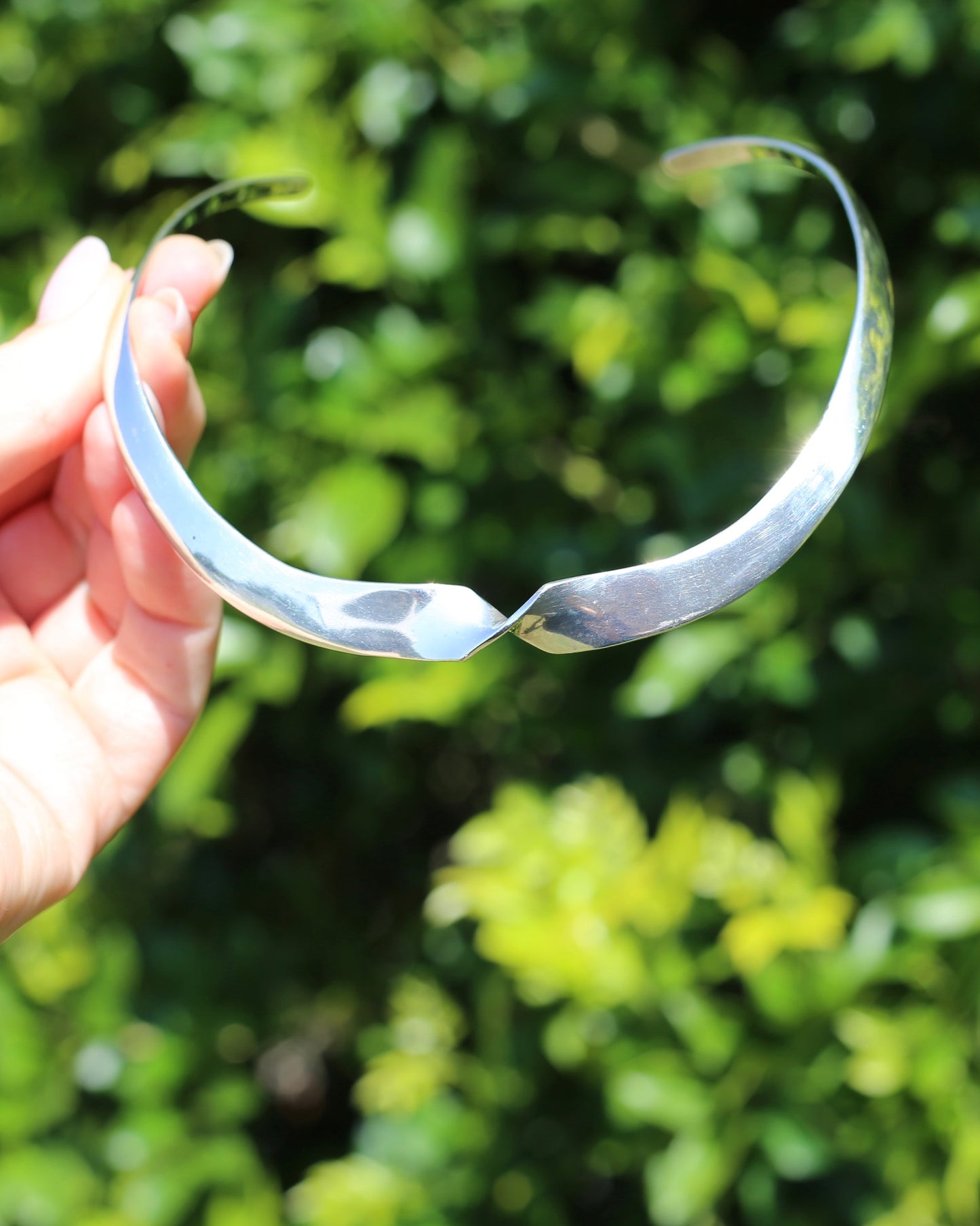 Vintage Silver Twist Choker, 35.5g