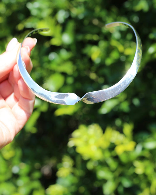 Vintage Silver Twist Choker, 35.5g