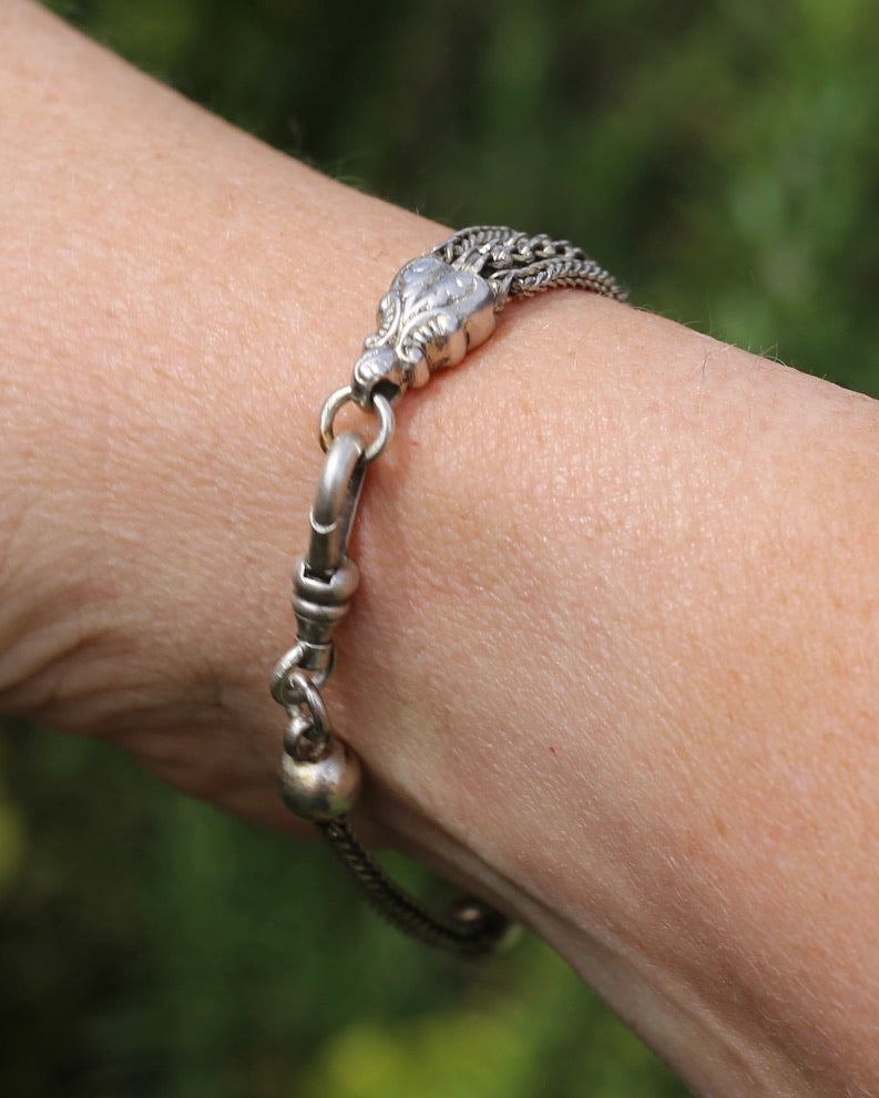 Vintique Albertina Bracelet or Extender with Swivel Albert Clasp, 18.5cm or 7.25 inches, 11.43g