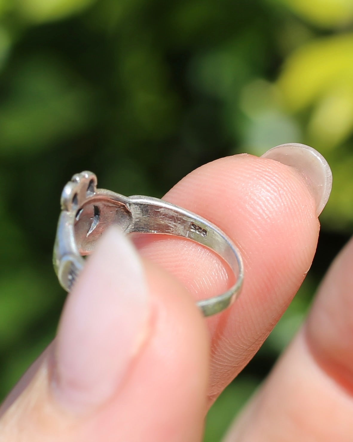 Irish Silver Claddagh Ring, 2.0g, size L or 5.75
