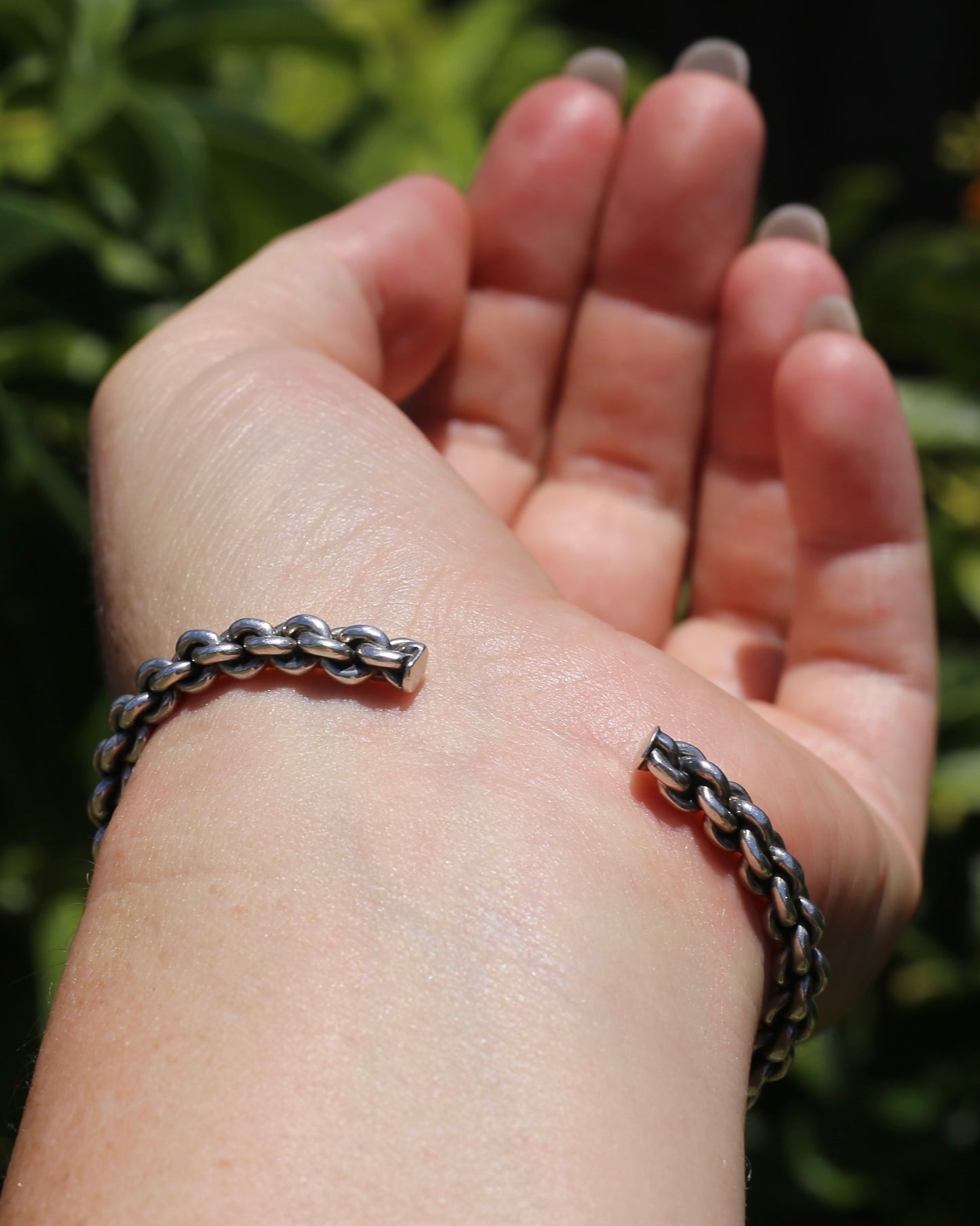 Chain Cuff, Sterling Silver, 21.1g