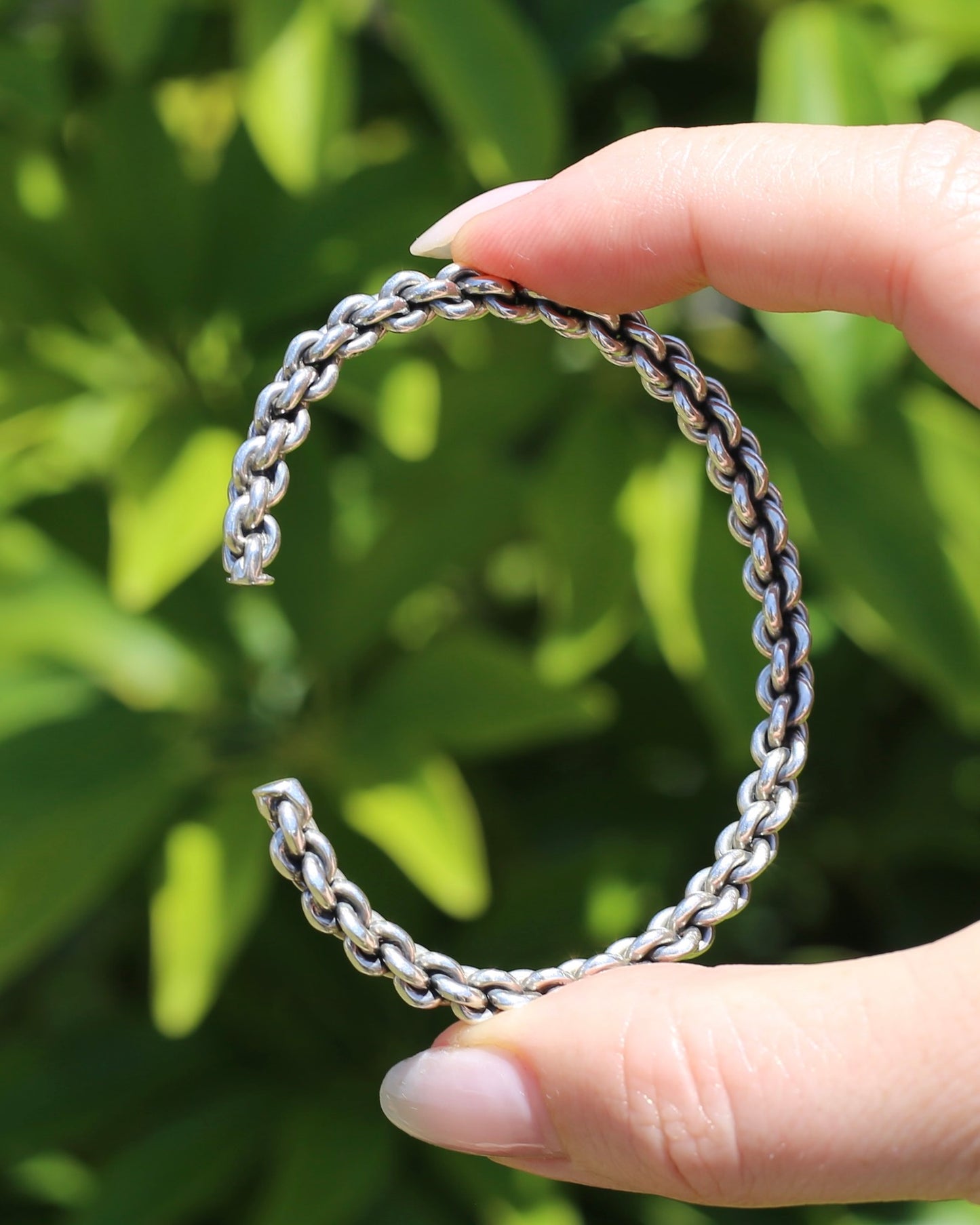 Chain Cuff, Sterling Silver, 21.1g