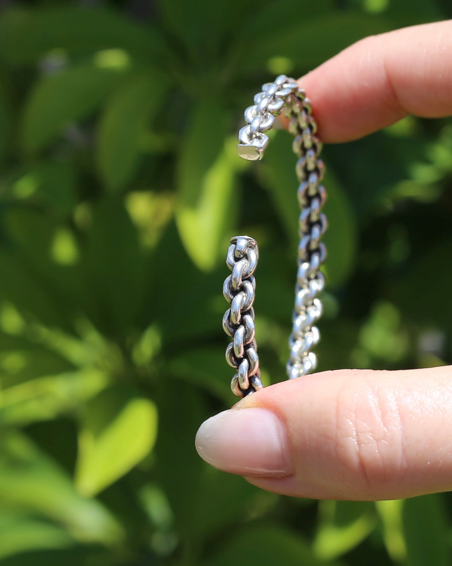 Chain Cuff, Sterling Silver, 21.1g