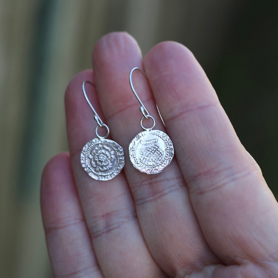 The Penny, Earrings -  Replica of the James I Penny Second Coinage 1604 - 1619