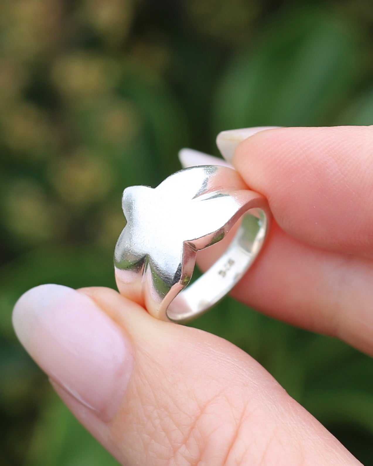 Chunky Vintage Silver Star Ring, Sterling Silver, size L or 5.75, 9.78g