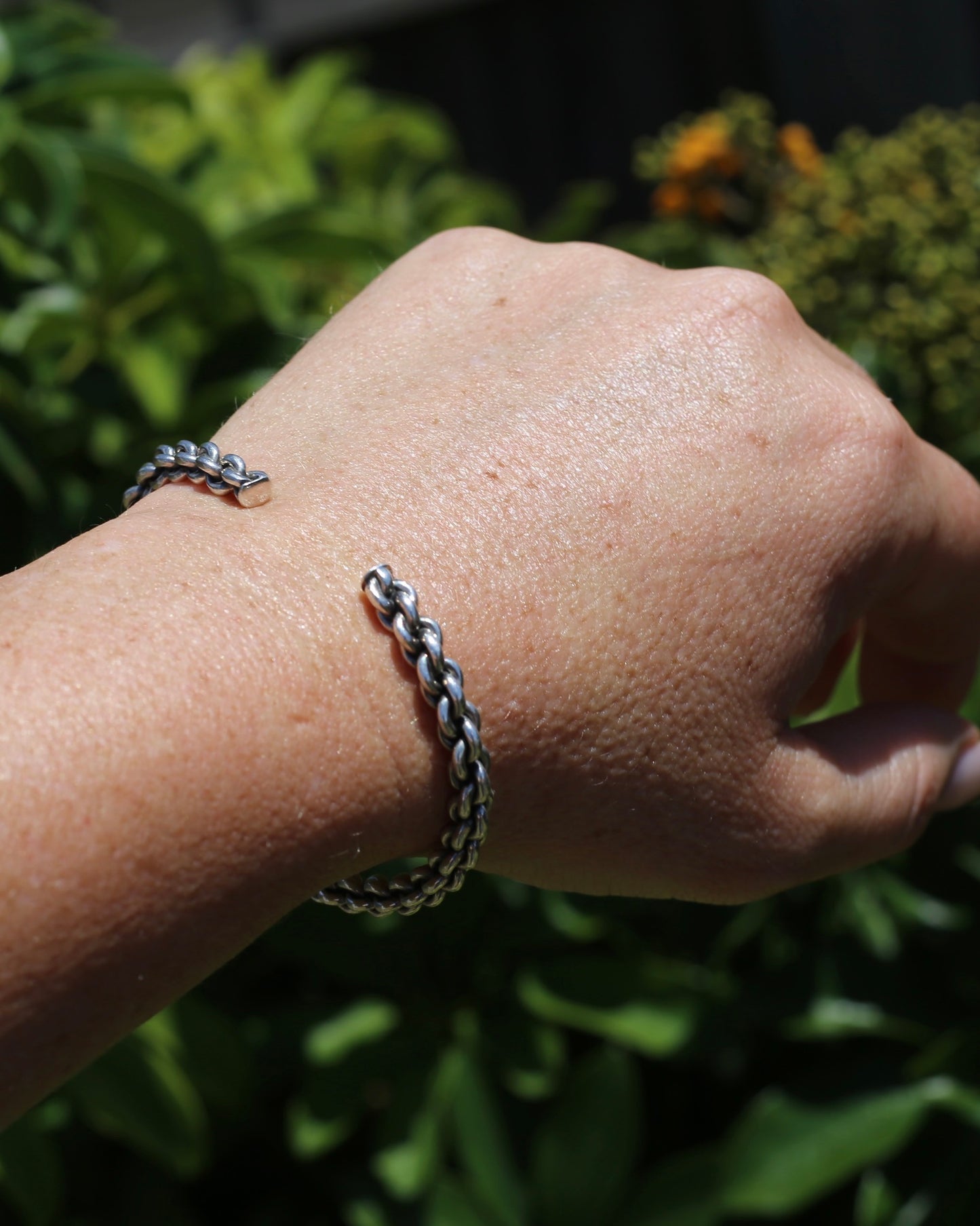 Chain Cuff, Sterling Silver, 21.1g