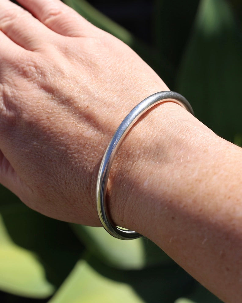 5mm Golf Bangle, Sterling Silver, 64mm (internal), 13g