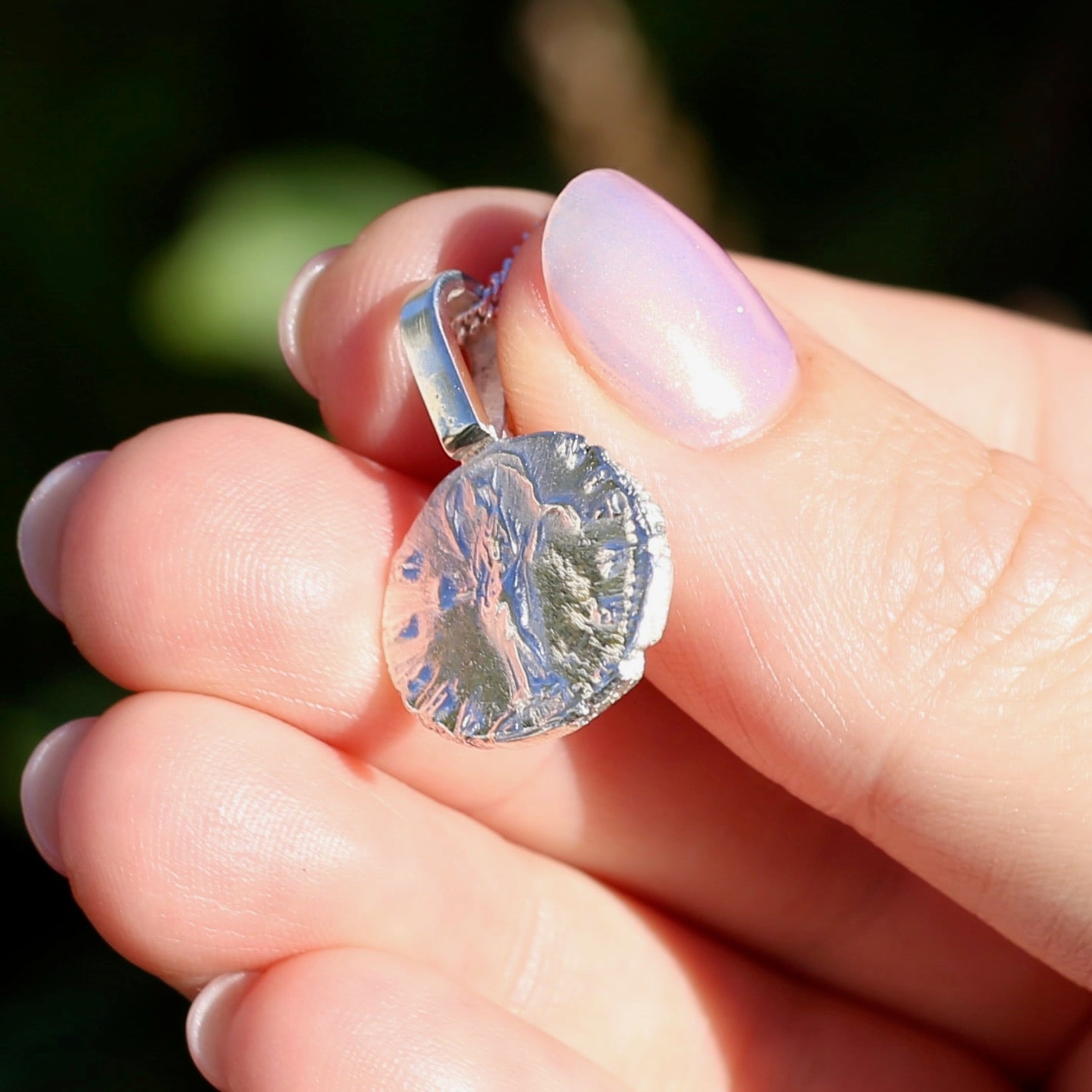 Eternity Pendant - Roman Goddess Aeternitas or Providentia, Cast From a 141-161AD Silver Denarius, avail in  Silver and Gold