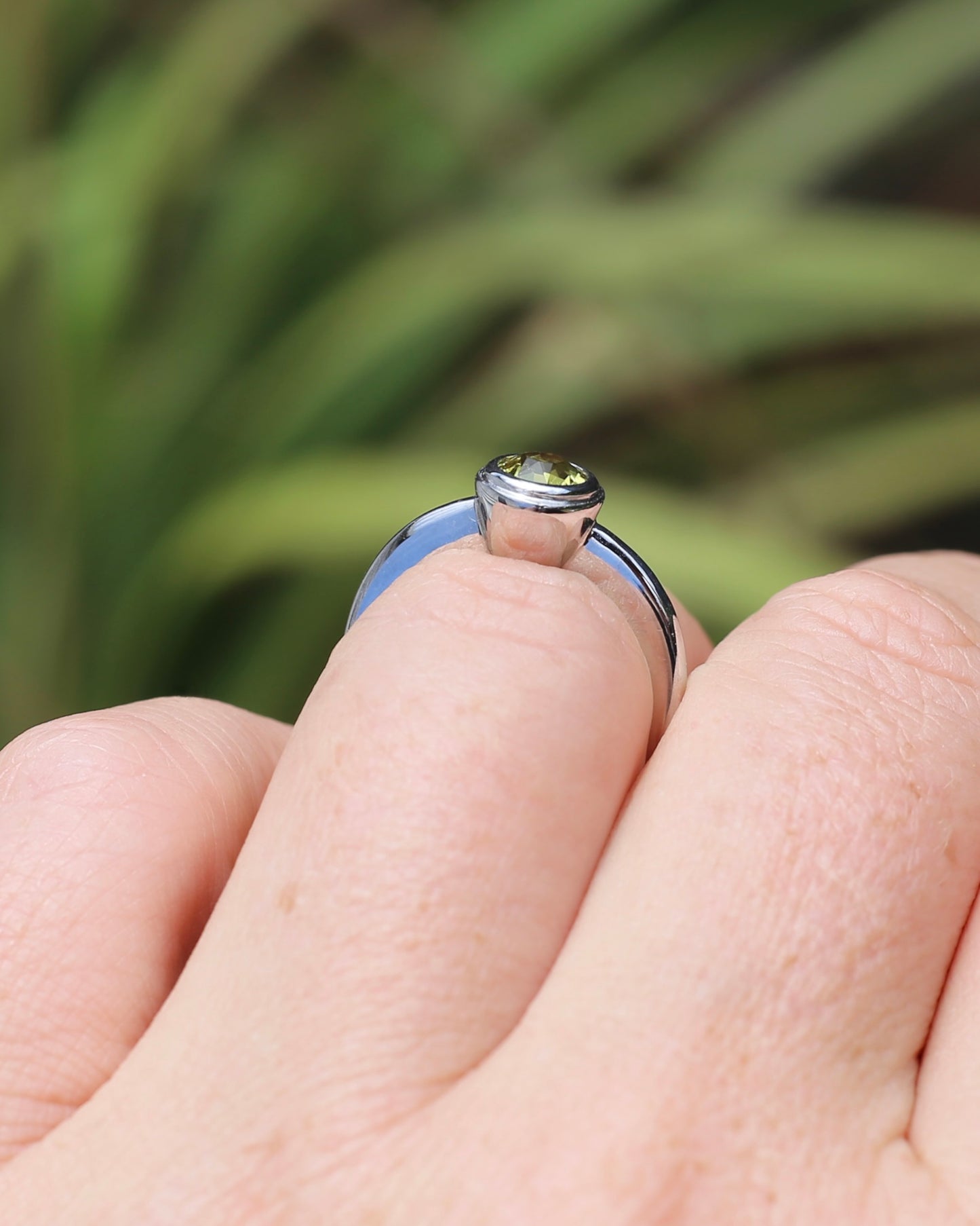 Old Cut Yellow Sapphire in 18ct White Gold Bezel Set Ring, 18ct Yellow Gold, size L or just under 5.75 , 4.48g, with valuation