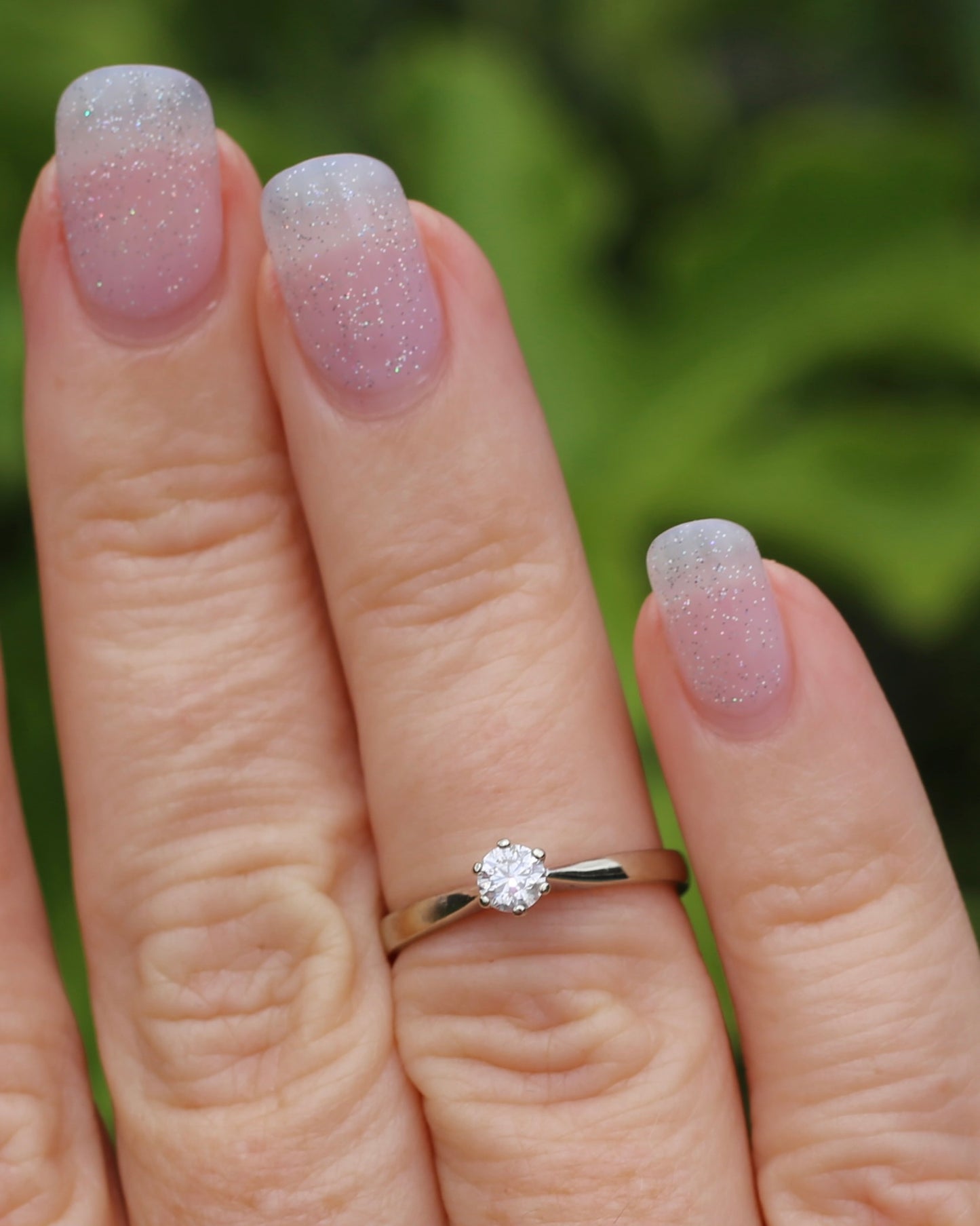 0.25ct Natural Diamond Solitaire, 18ct White Gold, 6 Claw, size L or 5.75, 2.09g