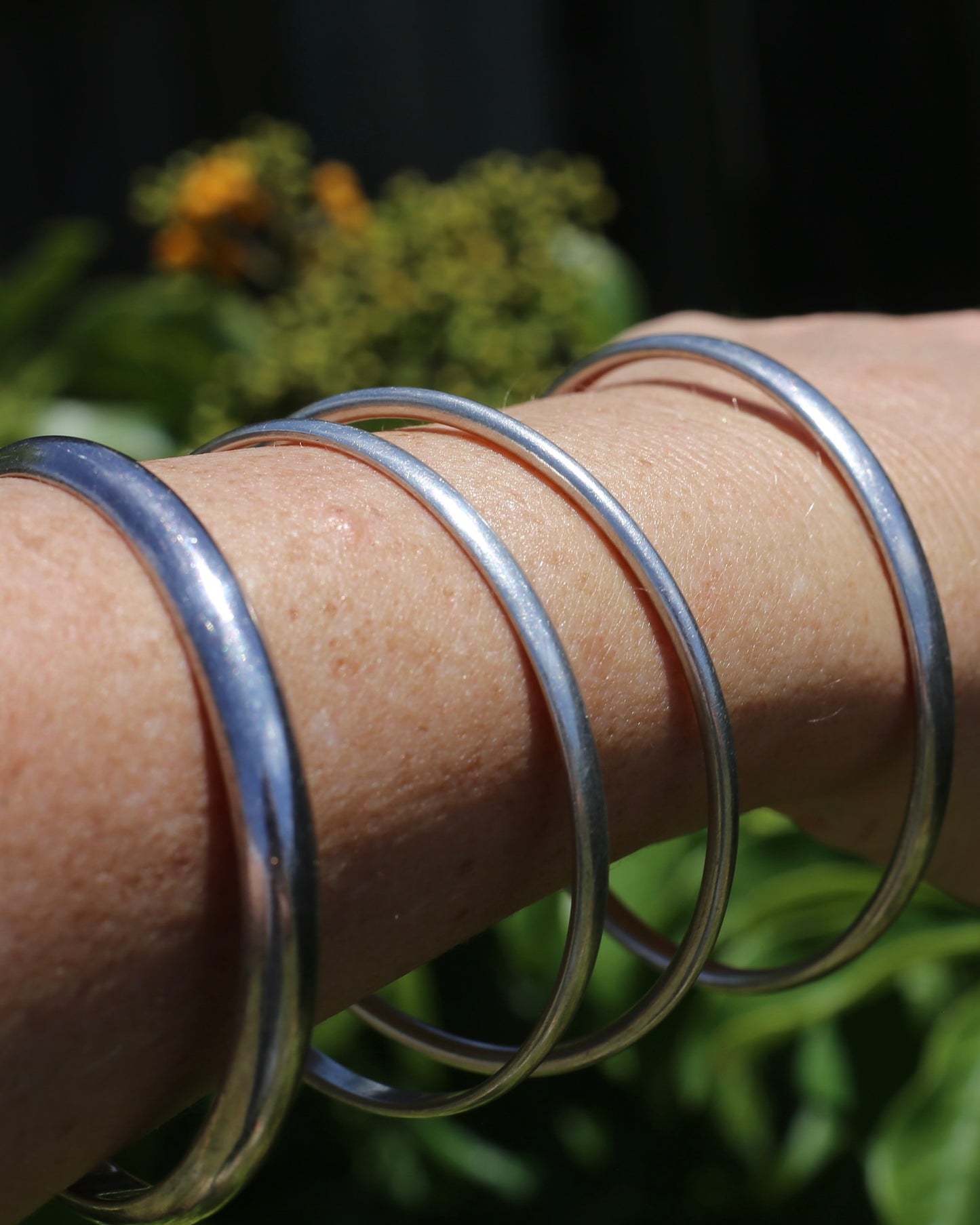 Silver Bangle Selection - priced individually, weights between 13 and 22g