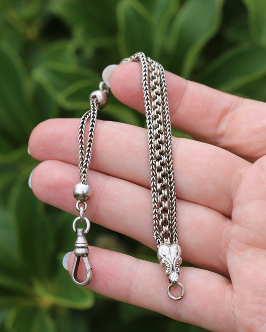 Vintique Albertina Bracelet or Extender with Swivel Albert Clasp, 18.5cm or 7.25 inches, 11.43g