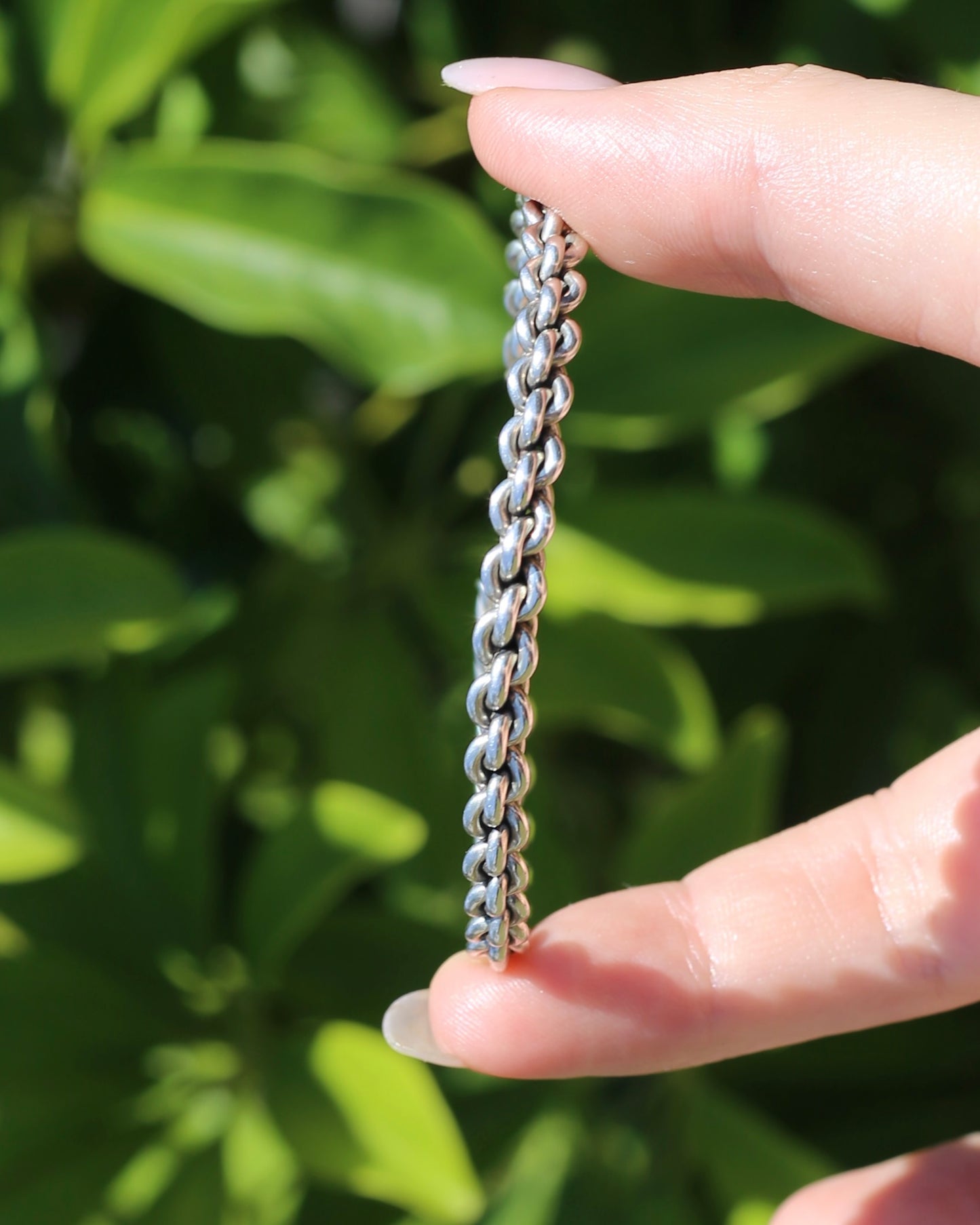 Chain Cuff, Sterling Silver, 21.1g