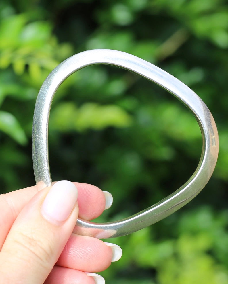 Triangular Silver Bracelet, Sterling Silver, 30.5g