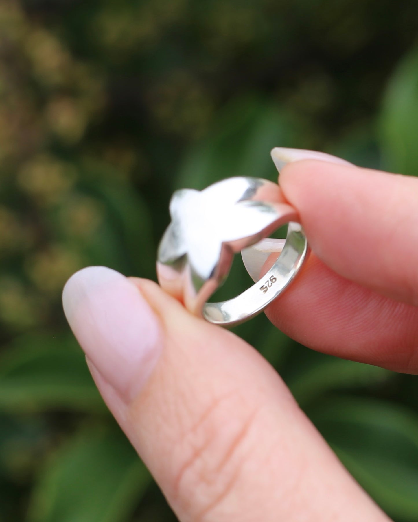 Chunky Vintage Silver Star Ring, Sterling Silver, size L or 5.75, 9.78g