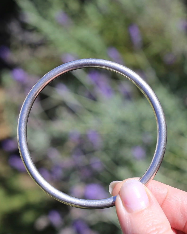 5mm Golf Bangle, Sterling Silver, 64mm (internal), 13g