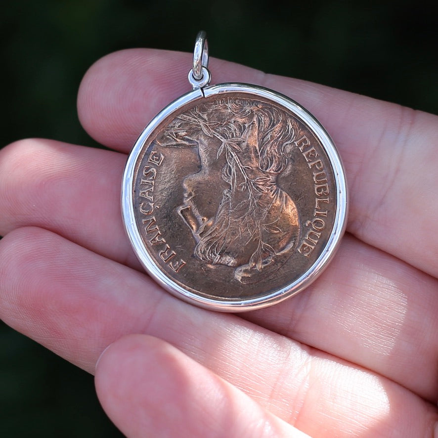 Global Coins in Silver Bezel Frames