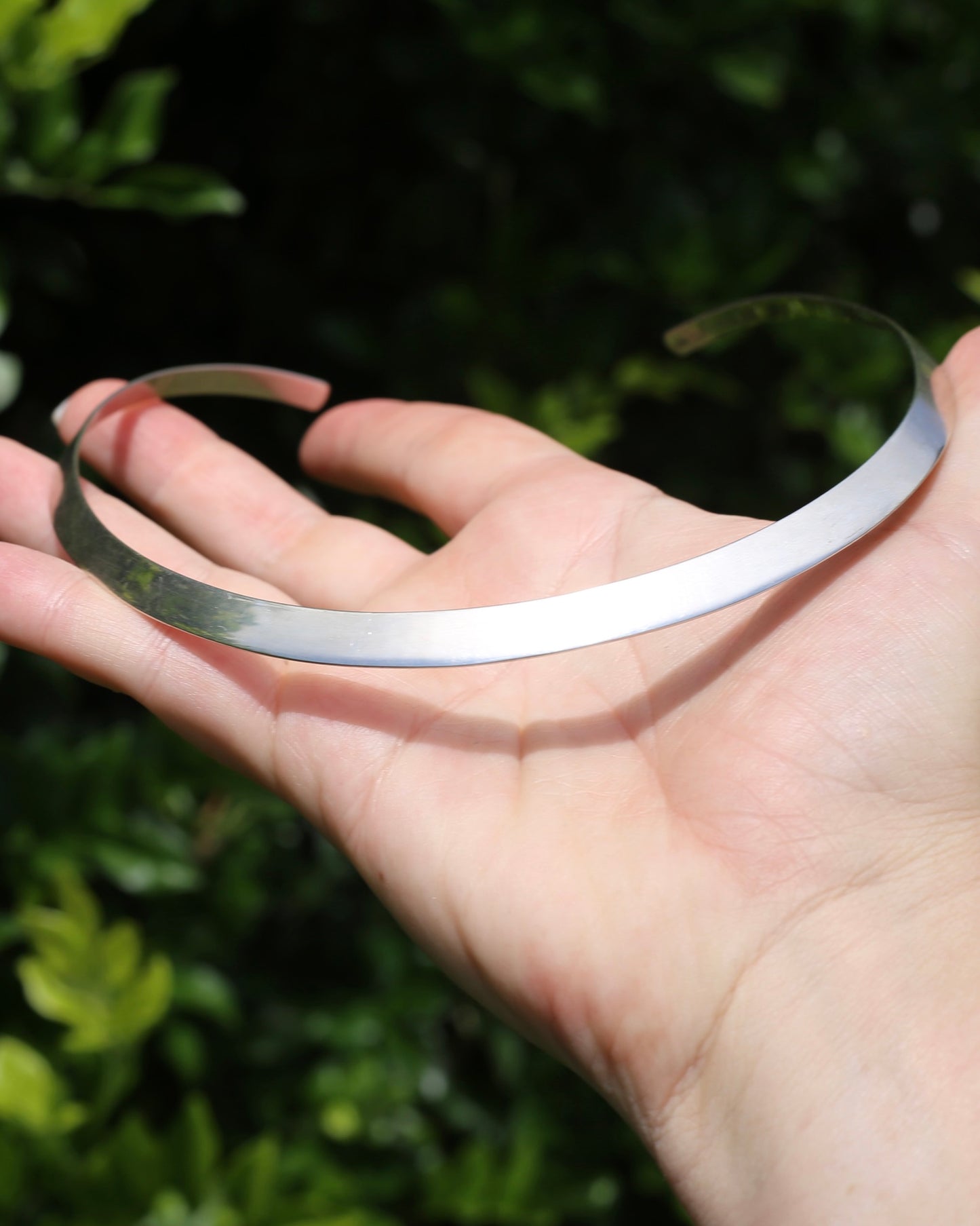Vintage Silver Torque Collar, Sterling Silver, 21.06g
