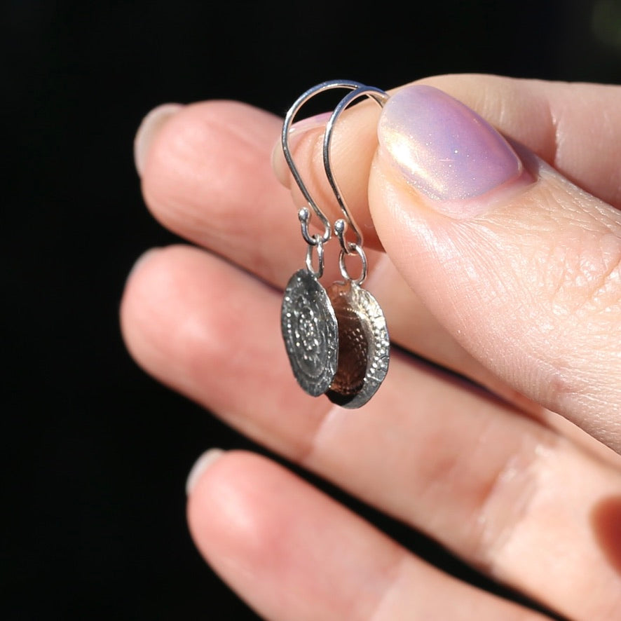 The Penny, Earrings -  Replica of the James I Penny Second Coinage 1604 - 1619