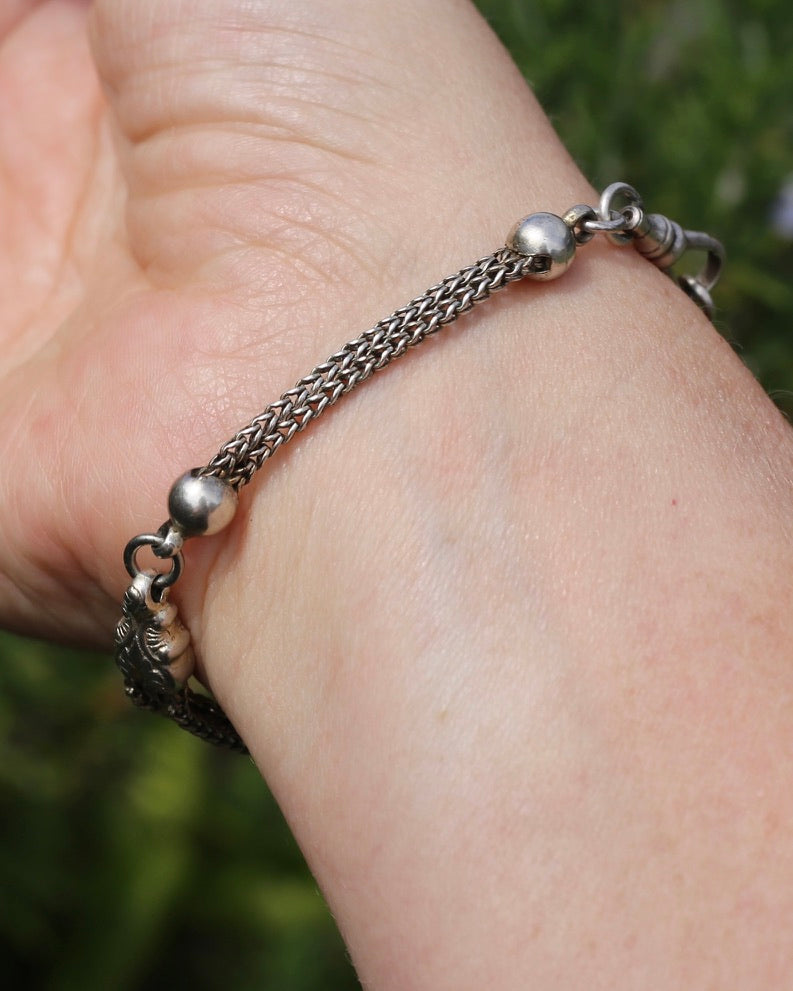 Vintique Albertina Bracelet or Extender with Swivel Albert Clasp, 18.5cm or 7.25 inches, 11.43g