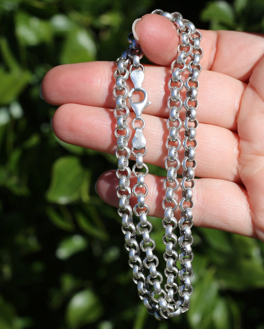 Chunky Italian Made Silver Belcher Chain 40.3g 50cm