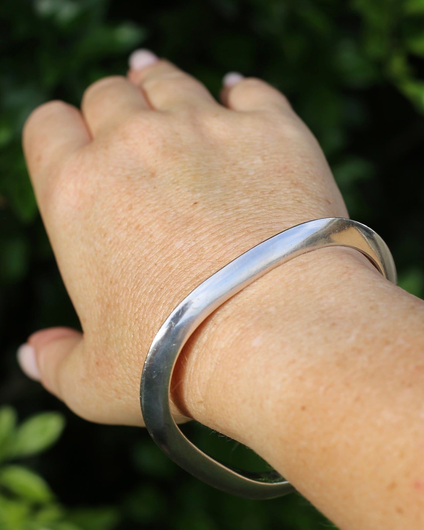 Triangular Silver Bracelet, Sterling Silver, 30.5g