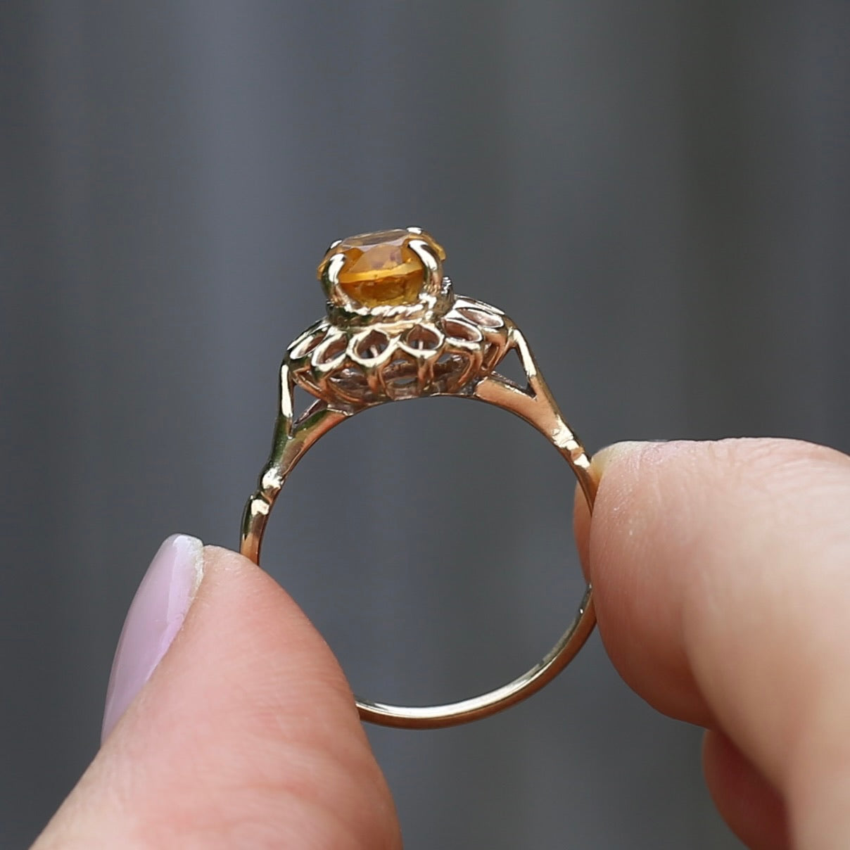 9ct gold clearance citrine ring