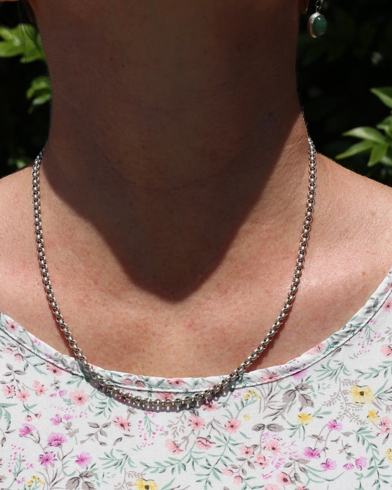 Vintage Silver Belcher Chain 50.5cm 17.5g