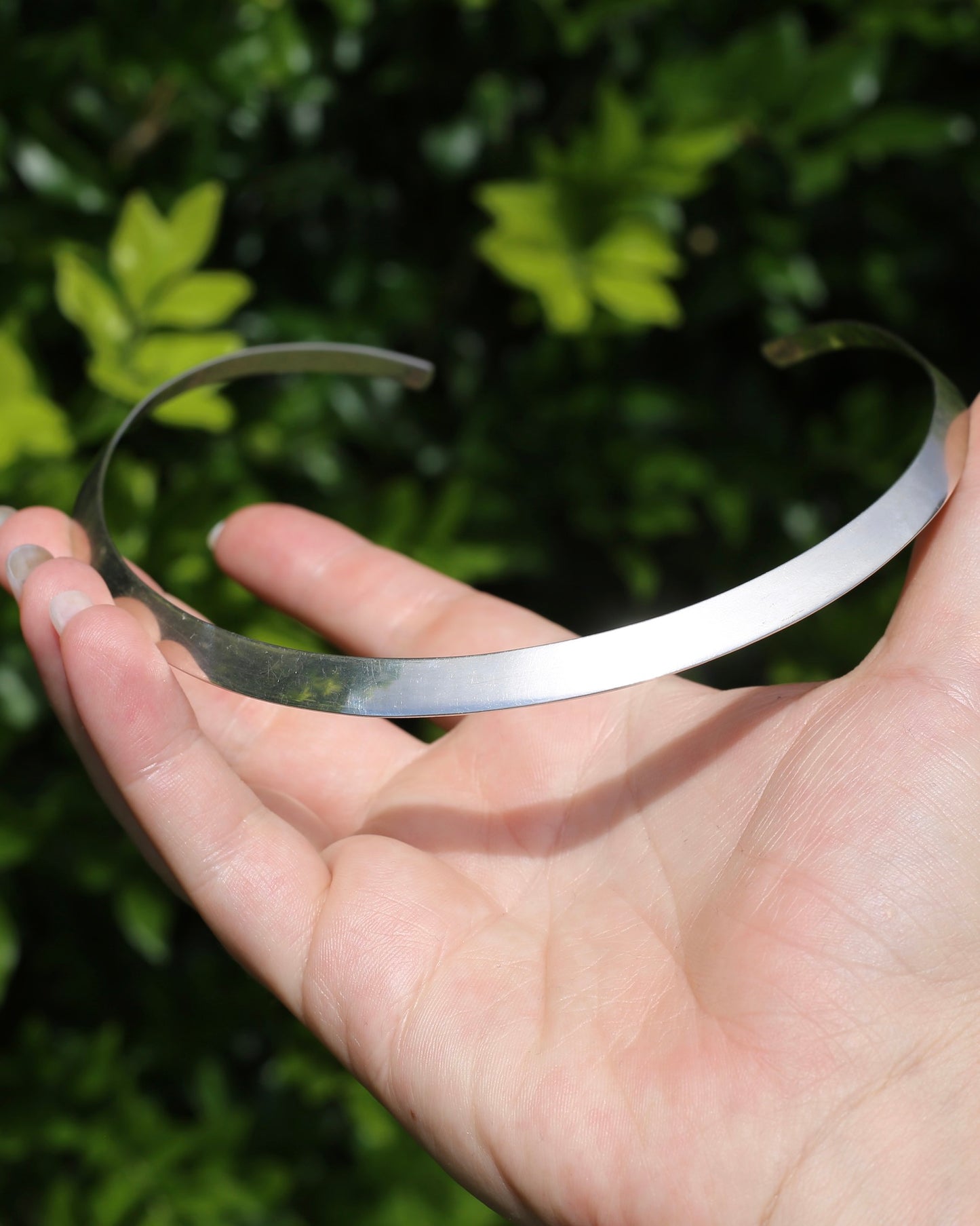 Vintage Silver Torque Collar, Sterling Silver, 21.06g