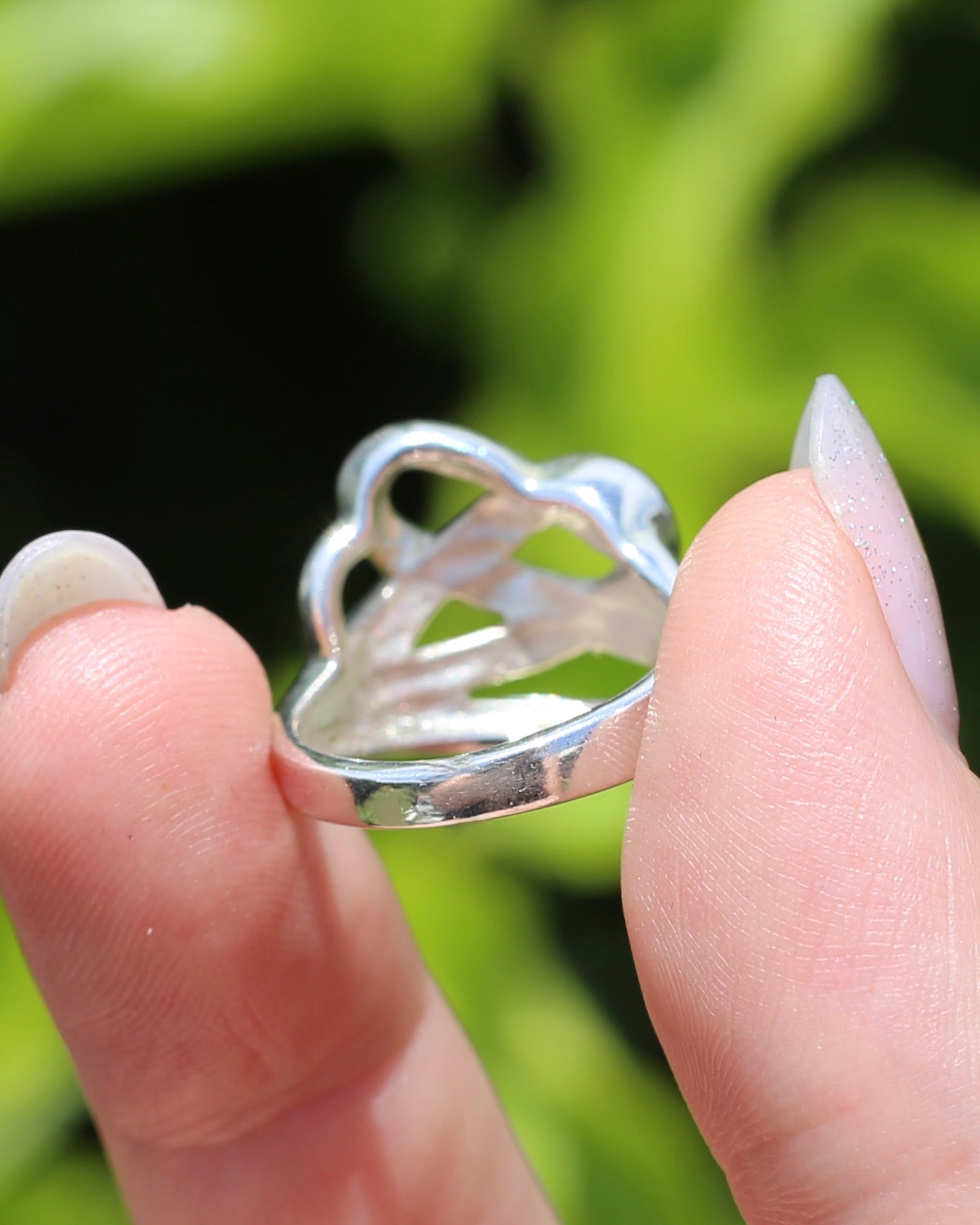 Celtic Feel Swirl Ring, Sterling Silver, size 6.5 or M1/2 (might fit smaller due to width), 6.81g