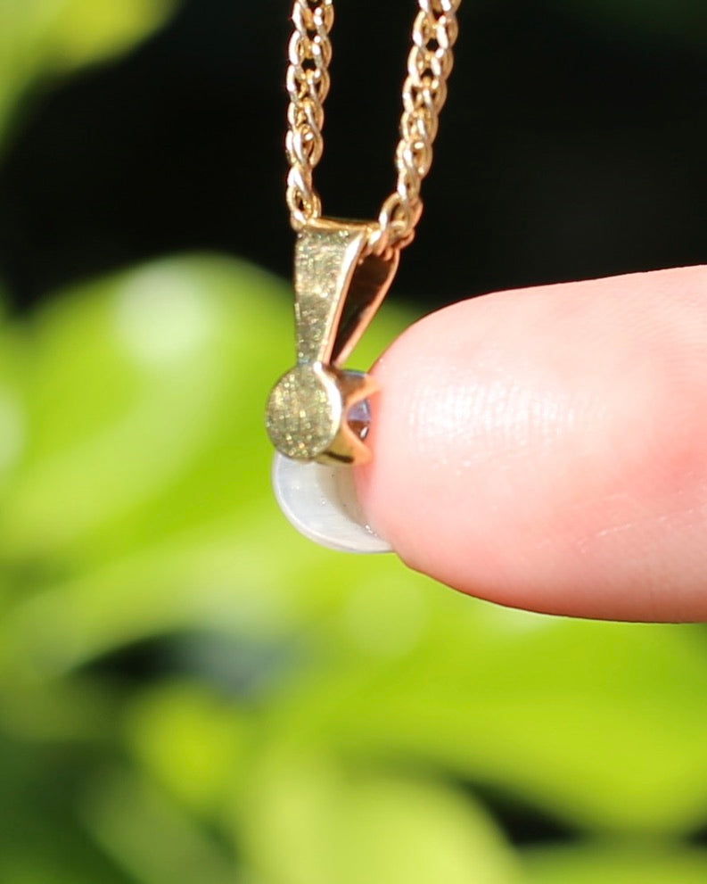 0.2ct Natural Diamond Claw Set Pendant, 18ct Yellow Gold, 0.48g