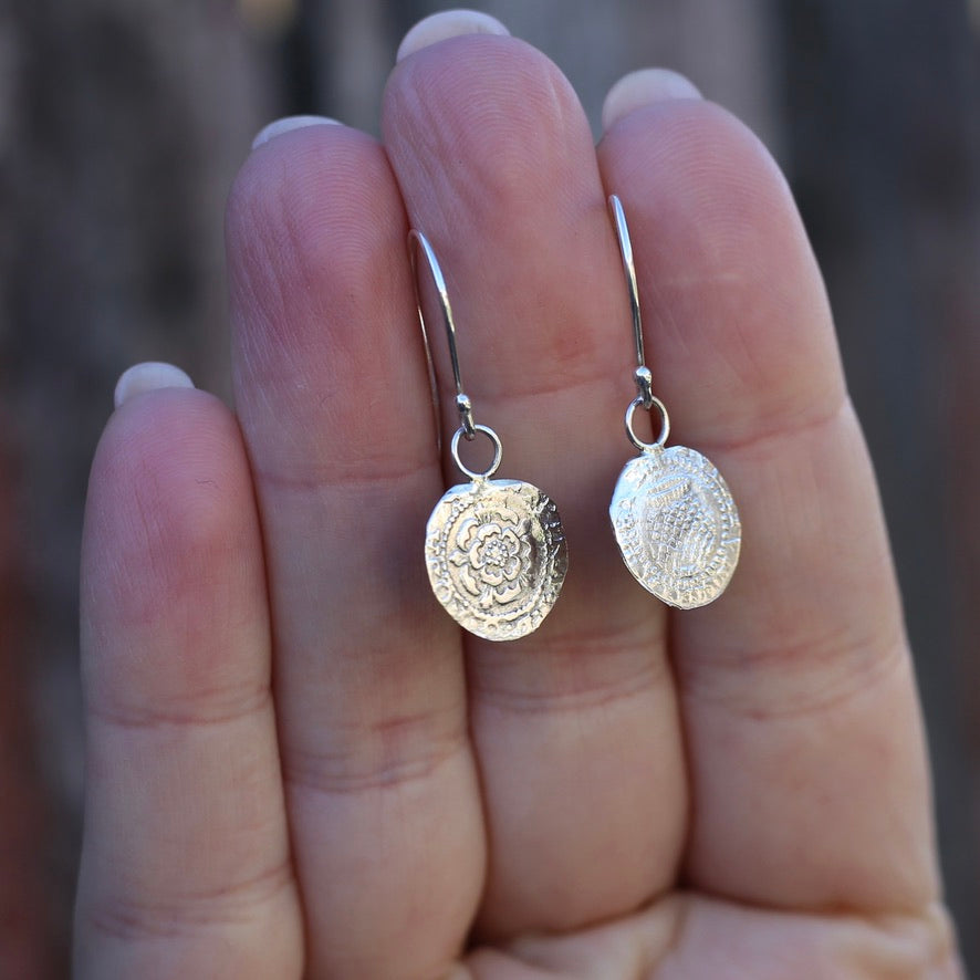 The Penny, Earrings -  Replica of the James I Penny Second Coinage 1604 - 1619