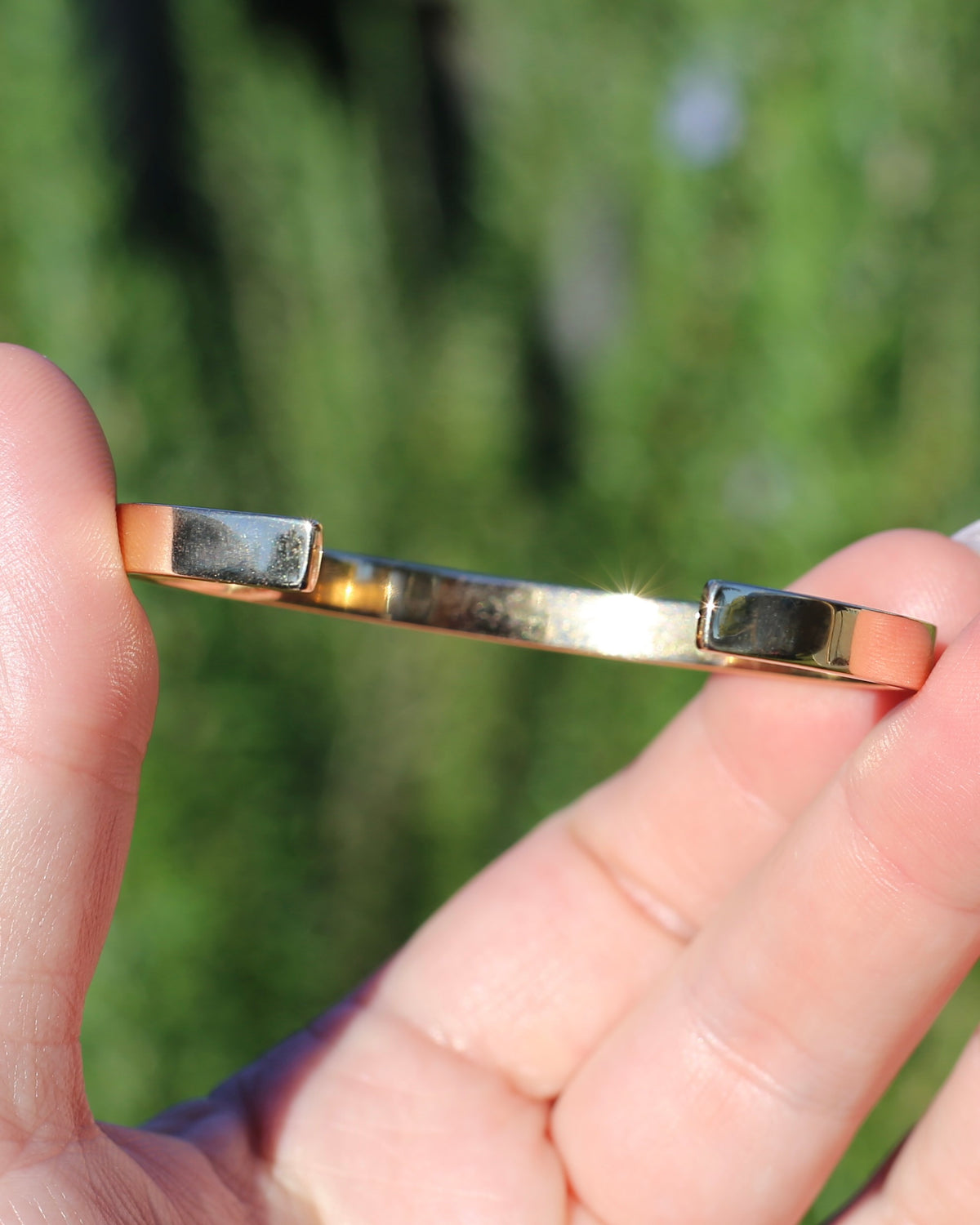 5.5mm Flat Profile Handmade Cuff, 9ct Yellow Gold, 16.2g