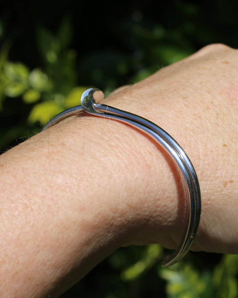 Sterling Silver Cuff with Twist Detail, 14.3