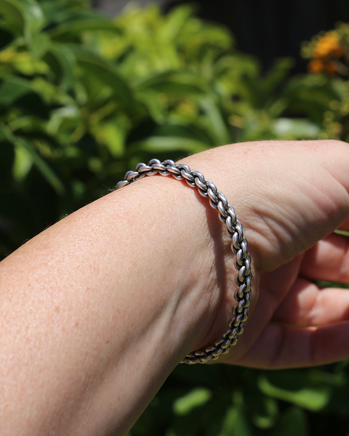 Chain Cuff, Sterling Silver, 21.1g