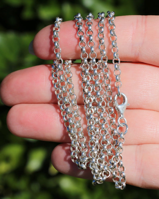 Vintage Belcher Silver Chain 80cm 15.6g